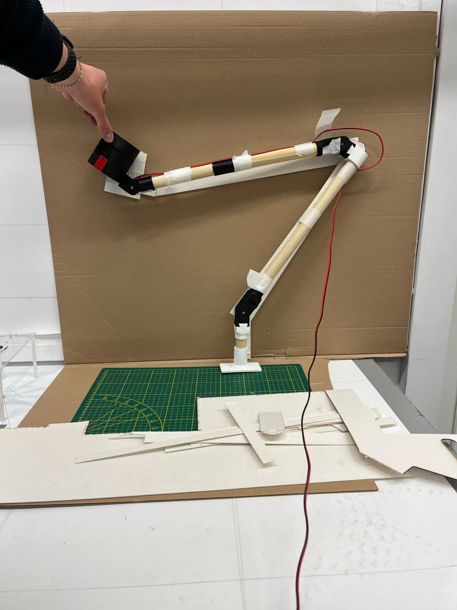 Wiring the mock-up
