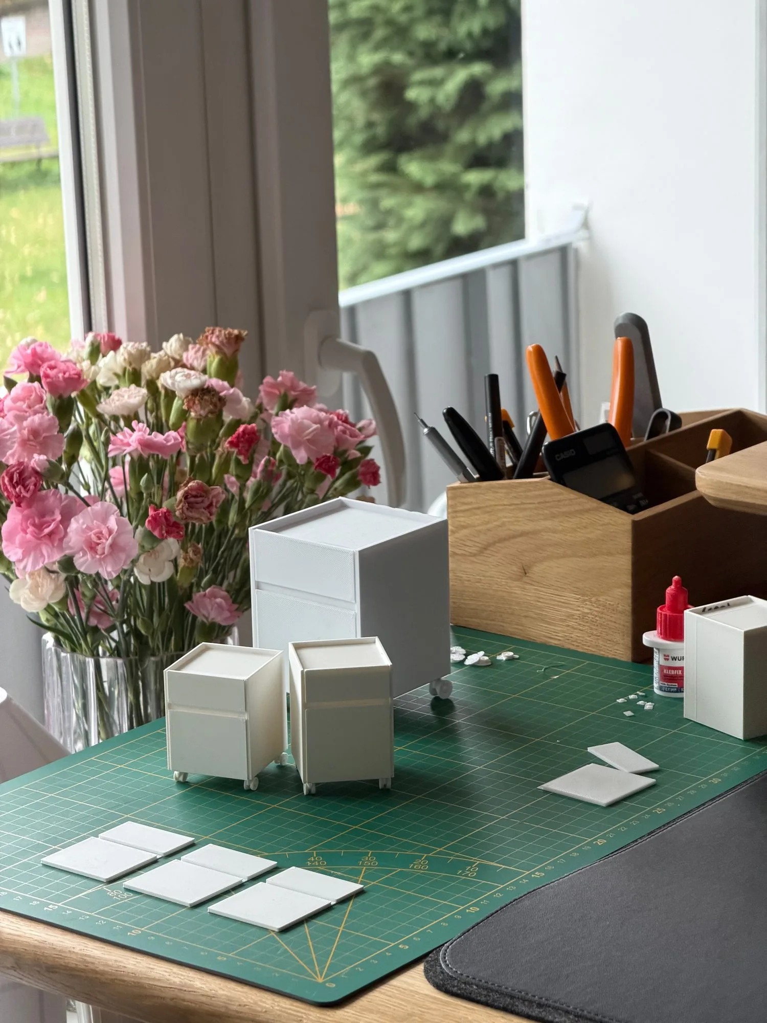 ToDo cards on the studio desk