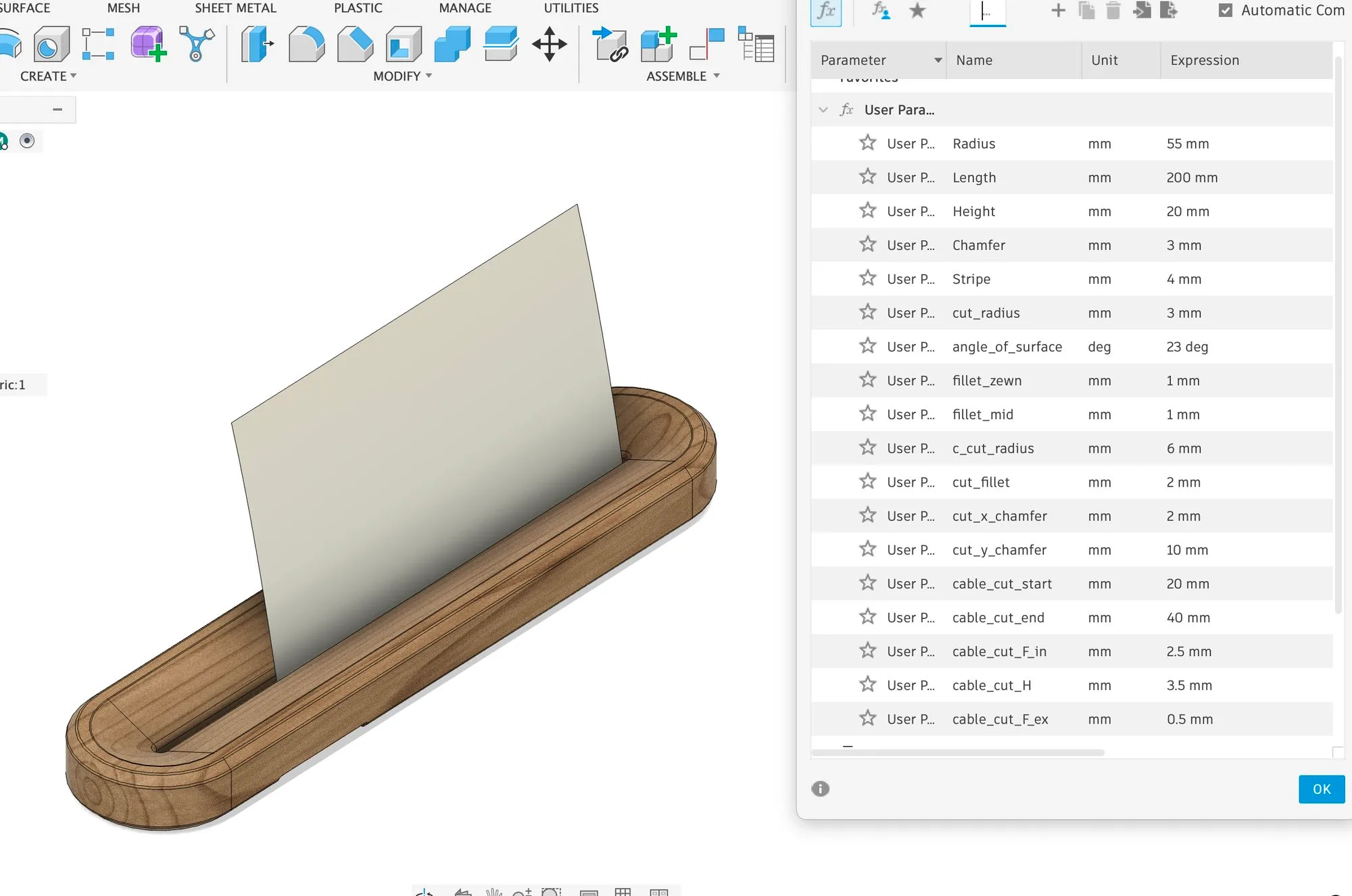 ToDo Desk Kit — CAD and parts list