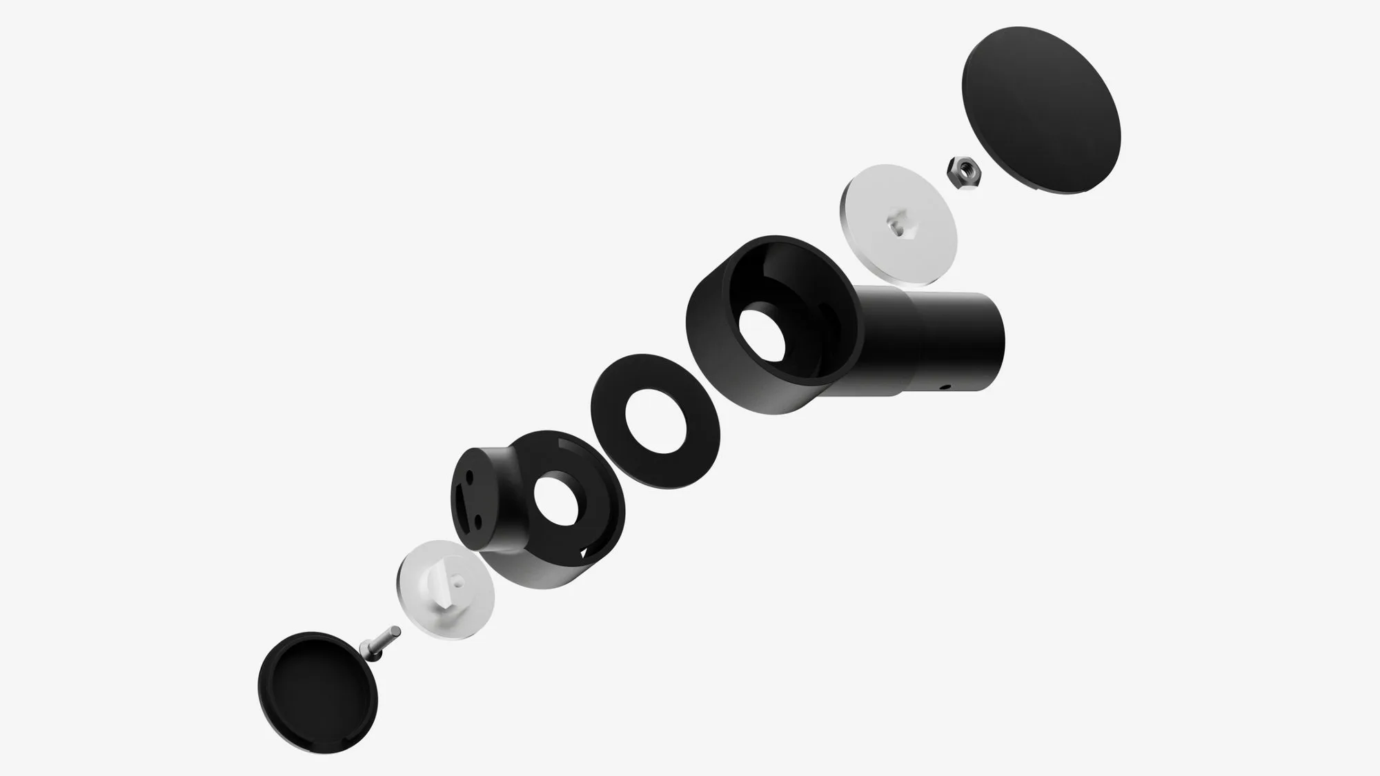 Exploded view of the FOCAL lamp head