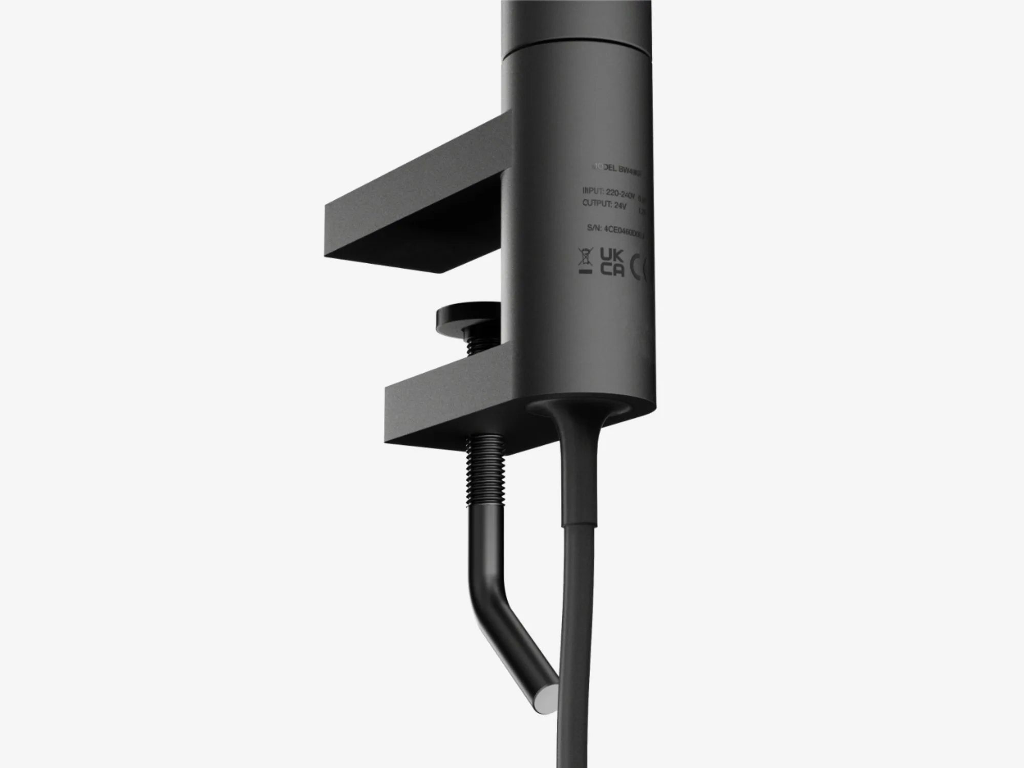 Close-up of the FOCAL desk clamp
