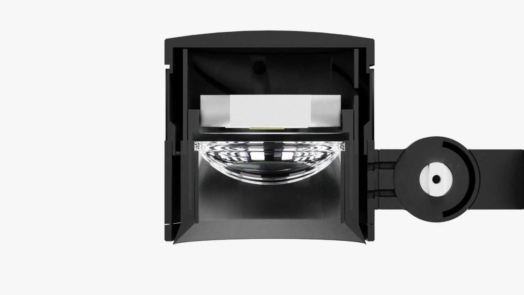 Cutaway of the FOCAL head showing the optics
