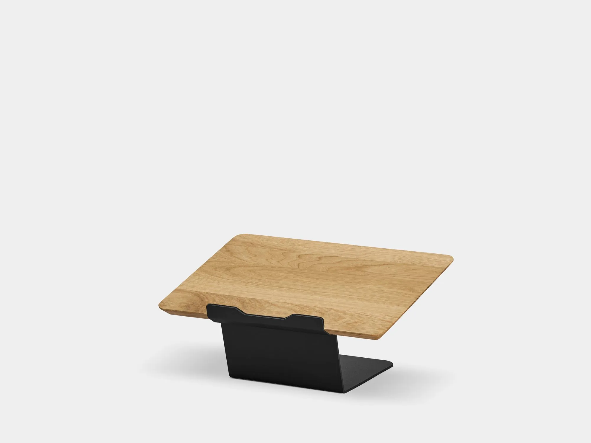 Oak riser on a grey background